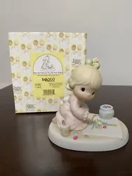 This 1990 Precious Moments figurine is perfect for all occasions, especially Christmas. The colorful porcelain material...