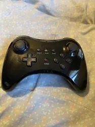 Wireless Pro Controller Black for Nintendo Wii U (3rd Party). Controller cleaned. Does not include charger.
