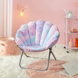 Who wants to have the coolest girl’s bedroom?. The Saucer™ Chair is filled with polyester for extra softness....