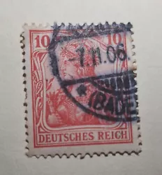 timbre empire allemand rare 1902.