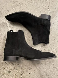 Aldo Suede Chelsea Boots Mens Black Size 11.