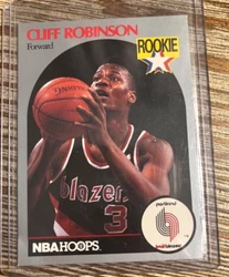 Cliff Robinson NBA Hoops ROOKIE CARD❗️ 1990 Trailblazers. GREAT CONDITION! 1990 NBA HOOPS CARD #250 