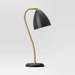 •Task lamp with 1-way light setting •Features a dome-shaped shade with round base •Made from gold-tone metal...