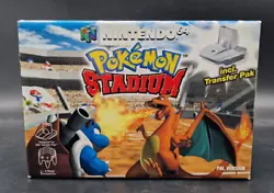 Jeu Pokémon Stadium pour Nintendo 64 N64 PAL EUR vendu en boîte avec sa notice dorigine. Lensemble est ici en très...