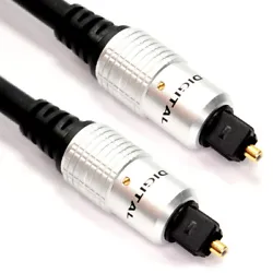 Thick 6mm cable for less loss and better quality. These High Quality optical leads are used for digital audio...