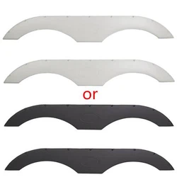 Your trailer must have dual axle rear wheel design to fit these tandem fender skirts. You can paint them over to suit...