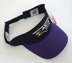 Black crown, purple bill, raised embroidered logo.