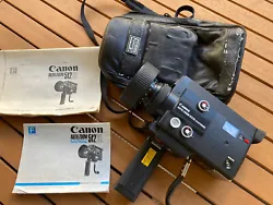 Caméra CANON Auto Zoom 512XL Electronic super 8 - excellent état - fonctionne. Testée partiellement : tourne et...