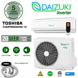 Awesome unit! MINI SPLIT 12000 BTU COOL/HEAT, FREE INSTALLATION KIT, INVERTER + WIFI INCLUDED 110V.