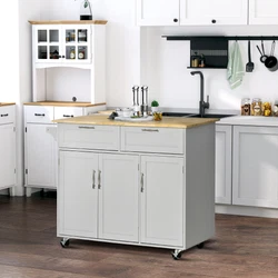 Are you looking to maximize your kitchen space?. This kitchen island features a simple modern design that can fit into...