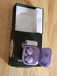 Samsung Galaxy Buds2 Pro - Bora Purple.  Used good cond incl retail box 2 earpieces charge case and cable