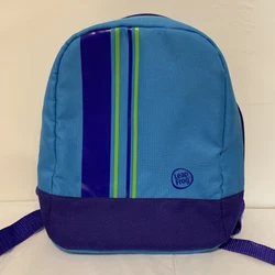 My First LeapPad Backpack Bookbag Carry Case Mesh Interior Pocket Leap Frog. Blue. 9x10x4. Small. Adjustable straps....