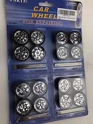 Custom wheels for 1/24 scale cars and trucks 16pc Wheels & Tires Set. 4 Sets of Rims. 4 Sets of Tires. Product Details.