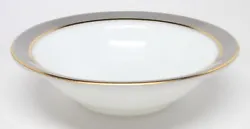 PYREX - PYR9 - Gray with Gold Trim - Fruit / Dessert Bowl(s), made in the U.S.A. The gold trim on each bowl has varying...