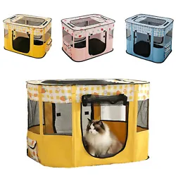 Cats palypen is made of 300D Oxford fabric. we provide dog playpen in three colors and four sizes. 1 x Pet Playpen....