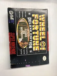 Wheel Of Fortune (Super Nintendo SNES) Complete in Box. Complete. Good.