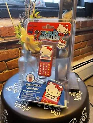 Worlds Smallest Hello Kitty Classic Red Calculator BRAND NEW.