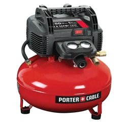 6 gallon Pancake style, stable tank with water drain valve and rubber ft. Tank Style Pancake. Tank Capacity 6 gal....