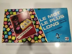Jeu vintage Le Mot Le Plus Long 1976 jeu de lettres Armand Jammot complet.