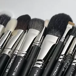 All new, never tested, unless noted otherwise. Mostly natural hair but a couple synthetic. assorted brushes - powder,...