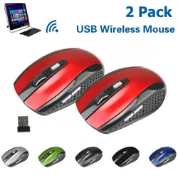 2.4GHz Wireless Optical Mouse Mice & USB Receiver For PC Laptop Computer DPI USA. Ajustable DPI Switch:...