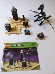 ...set Lego Minecraft sans boite, avec notice de montage, doccasion en très bon état.  Il manque dans le set deux...