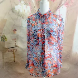 Equipment Women’s Floral Silk Button Down Shirt Size XS. Size XS* has some snags seen in photos THIS ITEM IS SECOND...