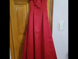 Red long prom dress. Condition is Pre-owned. Shipped with USPS Priority Mail.