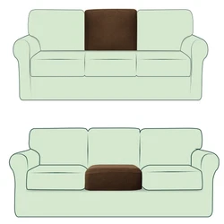 CHUN YI 1 Piece Stretch Couch T Cushion Cover Or Sofa Backrest Cushion Slipcover Suitable for Armchair Loveseat Sofa,...