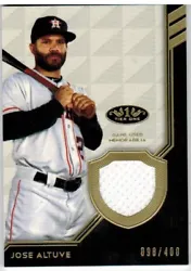 Jose Altuve. serial numbered only 098 / 400 !! HOUSTON ASTROS. TIER ONE 1 RELIC. JSY JERSEY RELIC. Card SP #/D....