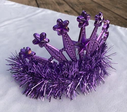 Purple Star Sparkle Tinsel Tiara From Party City Princess Queen Royal Fancy NEW. Shipped with USPS First Class (3 to 5...