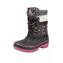 Thick warm winter snow boots The lining of special materials can effectively stay warm for your kids. Adjustable...