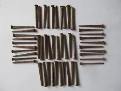 This offer is for 50 old antique 1800s square head nails.  They are 1 1/2
