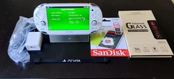 Color :Glacier White. Every vita, battery has been checked and verified for full functionality. Vita Soft Protective...
