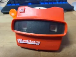 VIntage 1998 Viewmaster 3D Red Viewer Toy Orange Handle