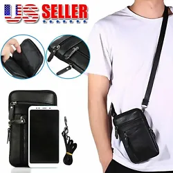 It is a good choice for daily use, running, hiking, climbing, cycling, and so on. 1 x Phone Belt bag. Material: PU...