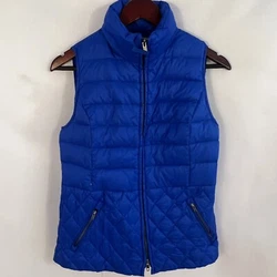 Talbots Women’s Down Fill Puffer Vest Sz Small Purple Full Zip Pockets. Flaws: NoneMeasurements: Pit to Pit:  17.5