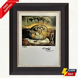 SALVADOR DALI HAND SIGNED PRINT WITH COA. Artist: Salvador Dali ( 1904-1989). We specialized in paintings, lithographs,...