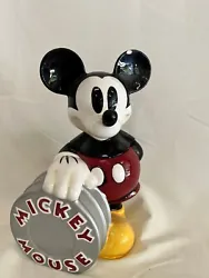 Disney Mickey Mouse Movie Reel Cookie Jar Used.  Mickeys ear is chipped.  See photos for details.  Good condition...