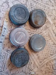 This lot of 5 Atlas Zinc Canning Jar Lids is perfect for collectors of vintage jar lids. The lids are suitable for use...