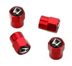 4x Red Hex Alloy Tire Air Valve Stem Cap Fits Most. Honda Cars, Trucks & SUVs. Twist to remove when needed. Drive your...