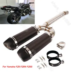Exhaust Front Mid Pipe. Exhaust Pipe. For Yamaha. 2 × Muffler Pipe. Exhaust System. For other motorcycle. 1 × Mid...