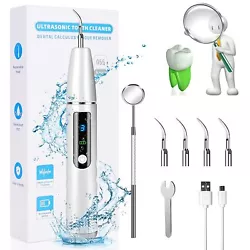 Easily remove dental calculus, smoke stains and dental plaque. No noise, no vibration (no vibration in your hand). This...