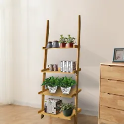 It can be useful in many rooms and adjusted to fit your needs. Bookshelf ladder can be mounted to a wall for heavy...