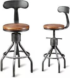 360 degree swivel height adjustable to make you feel comfortable and have a nice dinner or coffee. It is a nice choice...