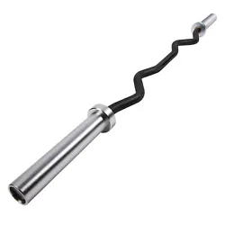 Heavy-Duty Material : EZ Curl bar made of high-quality steel, the maximum load capacity can reach up to 400lbs. S ilver...