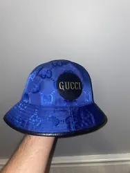 AUTHENTIC Gucci Off The Grid Blue Bucket Hat. Dust Bag included