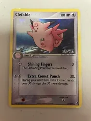 Pokemon Clefable 36/115 EX Unseen Forces Stamped Holofoil Rare LP