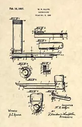 Original US Patent Art Print - Laryngoscope Circa 1937.