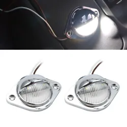 2X 3LED Courtesy Light. Provides to you maximum visibility and safety. 【Easy to install 】-Two wires design, brown...